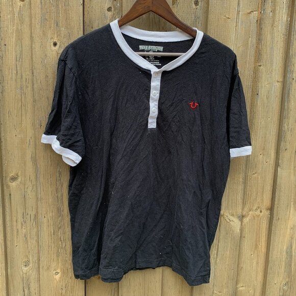 True Religion Contrast Horseshoe T Shirt XL - Picture 1 of 5